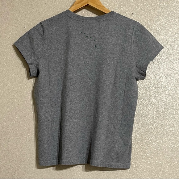Clare V. Classic Tee Oui Grey Melange - Picture 6 of 15